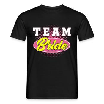BACHELOR Team Bride - T-shirt homme - noir - Devant - AI Model Male 178 light (178cm)