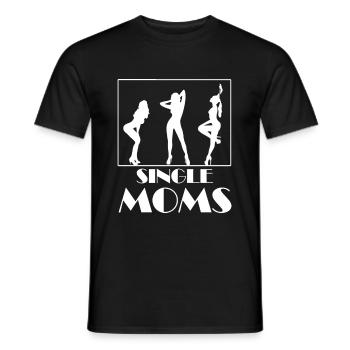 Mamans célibataires - T-shirt homme - noir - Devant - AI Model Male 178 light (178cm)