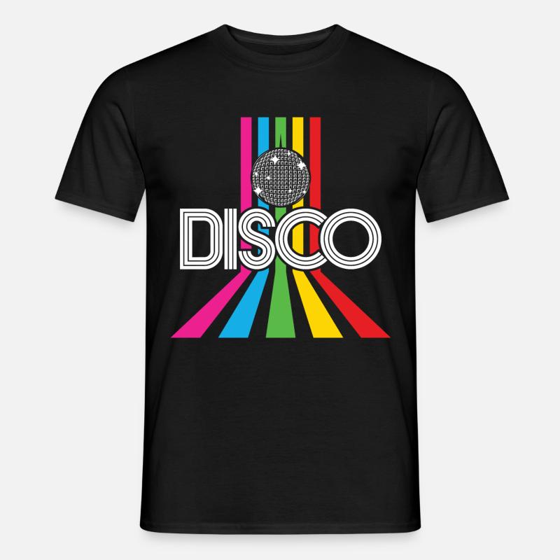 Disco 80's party retro 80's disco gift - Men’s T-shirt - black