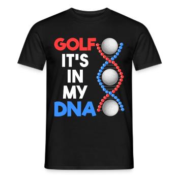 Golf It’s in my DNA golfeurs golfeurs - T-shirt homme - noir - Devant - AI Model Male 178 light (178cm)