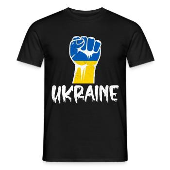 Ukraine Conflict Ukraine War - Men's T-Shirt - black - Front - AI Model Male 178 light (178cm)