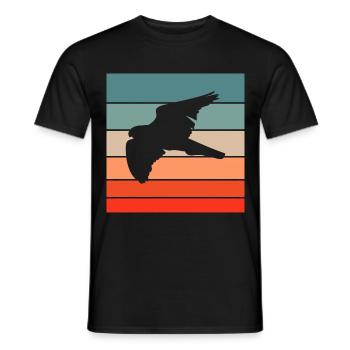 Falknerei Geschenkidee Falkner Beizjagd Greifvogel - Männer T-Shirt - Schwarz - Vorne - AI Model Male 178 light (178cm)