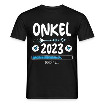 Onkel 2023 Loading - Männer T-Shirt - Schwarz - Vorne - AI Model Male 178 light (178cm)