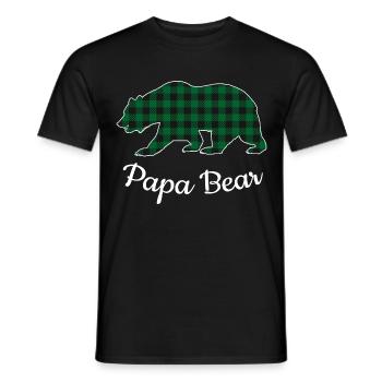 Papa Bear - Männer T-Shirt - Schwarz - Vorne - AI Model Male 178 light (178cm)