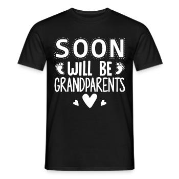 Wir werden Großeltern, Wir werden Oma und Opa - Männer T-Shirt - Schwarz - Vorne - AI Model Male 178 light (178cm)