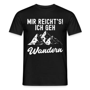 Wandern Geschenk Für Wanderer Berge Trekking - Männer T-Shirt - Schwarz - Vorne - AI Model Male 178 light (178cm)