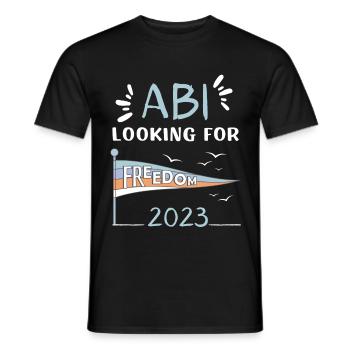 ABI looking for freedom - Männer T-Shirt - Schwarz - Vorne - AI Model Male 178 light (178cm)