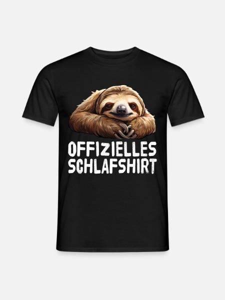 Official Sloth Sleep Shirt - Men's T-Shirt - black