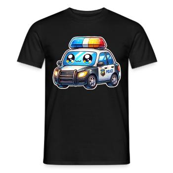 Police - Men's T-Shirt - black - Front - AI Model Male 178 light (178cm)