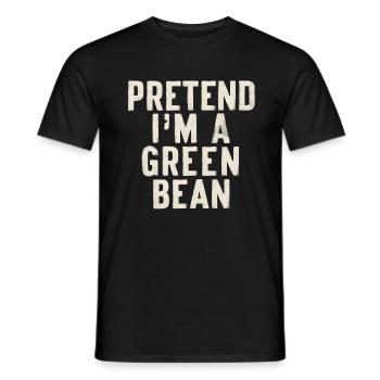 Grüne Bohnen - Männer T-Shirt - Schwarz - Vorne - AI Model Male 178 light (178cm)