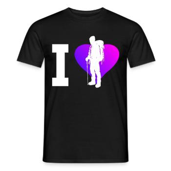 Boulder Climber Bouldering Climber Climbing - Men's T-Shirt - black - Front - AI Model Male 178 light (178cm)