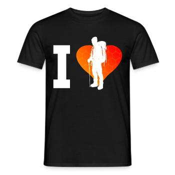 Boulder Climber Climbing Bouldering Climbing - Men's T-Shirt - black - Front - AI Model Male 178 light (178cm)