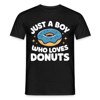 Donut Donuts Süßigkeiten Bagel - Männer T-Shirt - Schwarz - Vorne - AI Model Male 178 light (178cm)