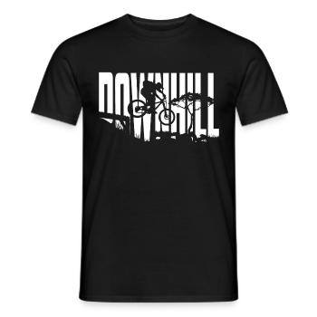 VTT de descente VTT - T-shirt homme - noir - Devant - AI Model Male 178 light (178cm)