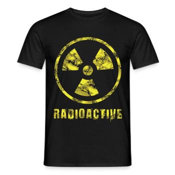 Radioactive physicist - Men's T-Shirt - black - Front - AI Model Male 178 light (178cm)