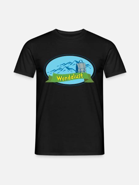 Wandern, Wandern, Wandern - Männer T-Shirt - Schwarz