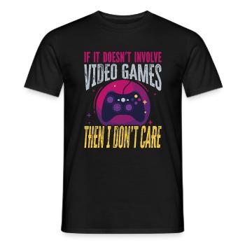 Gamer Gamer Designs - Men's T-Shirt - black - Front - AI Model Male 178 light (178cm)