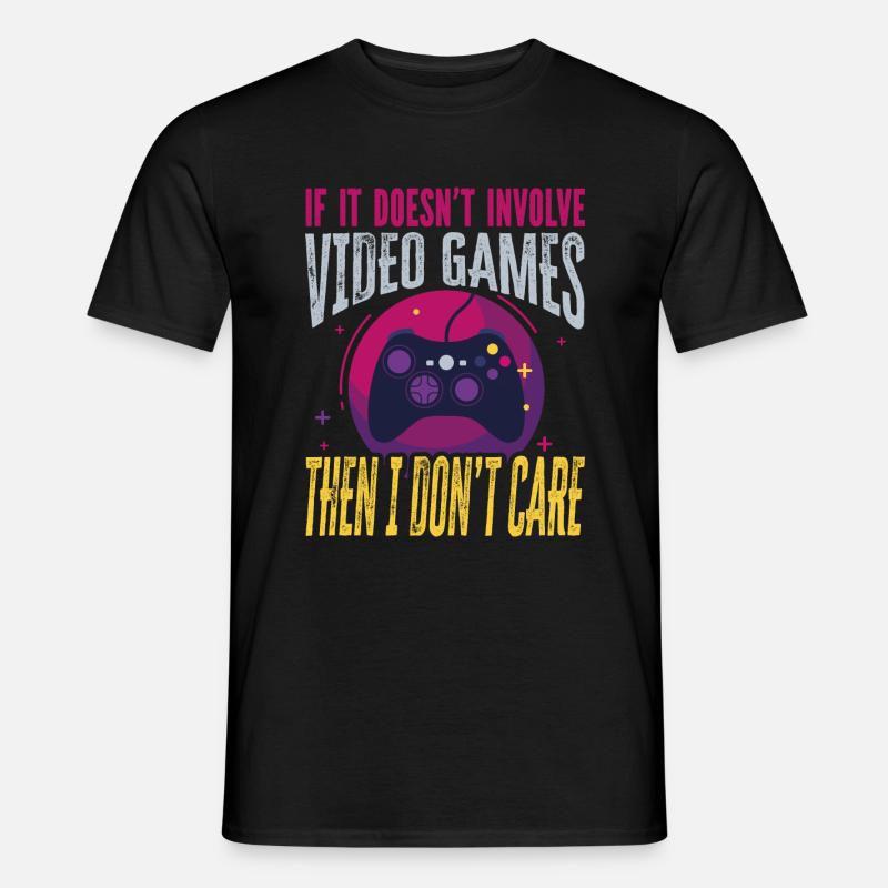 Zocker Gamer Designe - Männer T-Shirt - Schwarz