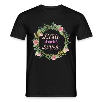 beste Mama der Welt - Männer T-Shirt - Schwarz - Vorne - AI Model Male 178 light (178cm)