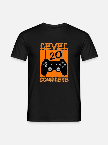20 Years Birthday Gamer - Men's T-Shirt - black
