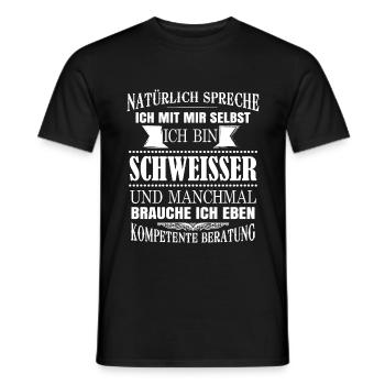 Schweißer Metallbauer Schweisser Schweißen - Männer T-Shirt - Schwarz - Vorne - AI Model Male 178 light (178cm)