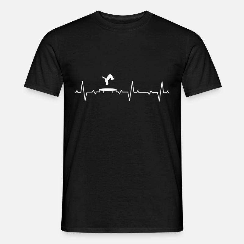 Trampolin Trampolinspringer Springen Trampoline - Männer T-Shirt - Schwarz