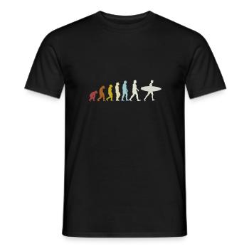Surf Surf Surf Surf Surf - T-shirt homme - noir - Devant - AI Model Male 178 light (178cm)
