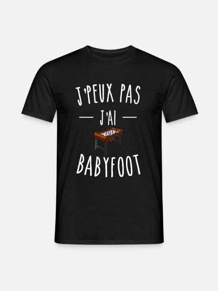 je peux pas j'ai babyfoot - T-shirt homme - noir