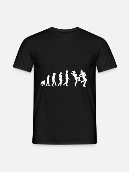 évolution country dance - T-shirt homme - noir