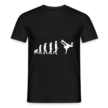 Hip Hop Breakdance Evolution - Männer T-Shirt - Schwarz - Vorne - AI Model Male 178 light (178cm)