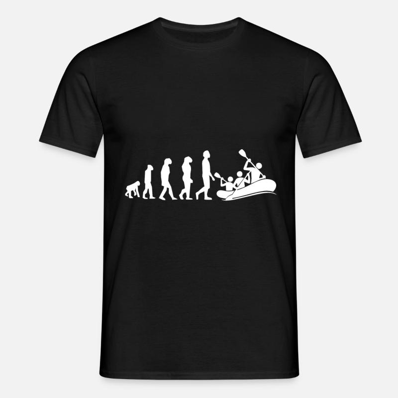 rafting evolution - Men's T-Shirt - black