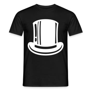 Cylindre de toilettage - T-shirt homme - noir - Devant - AI Model Male 178 light (178cm)
