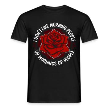 Rose Roses Rose Garden Jardinier - T-shirt homme - noir - Devant - AI Model Male 178 light (178cm)