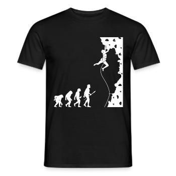 Kletterer Evolution Bouldering Climber - Männer T-Shirt - Schwarz - Vorne - AI Model Male 178 light (178cm)