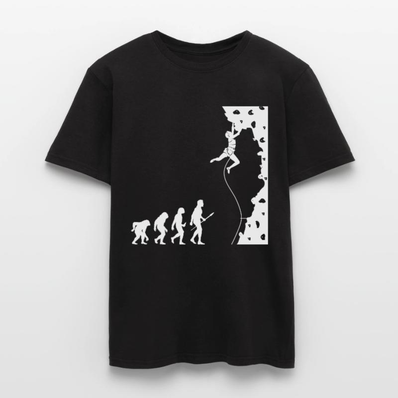 Kletterer Evolution Bouldering Climber Männer T-Shirt