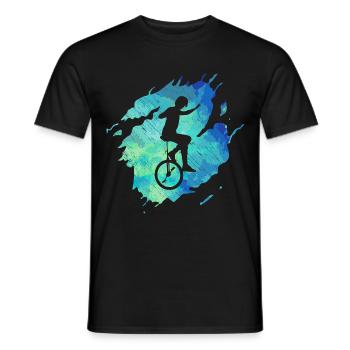 Monocycle monoroue vintage - T-shirt homme - noir - Devant - AI Model Male 178 light (178cm)
