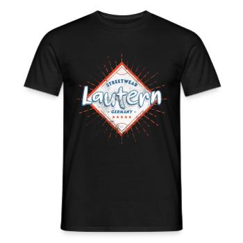 Lautern Kaiserslautern Deutschland Stadt Schrift - Männer T-Shirt - Schwarz - Vorne - AI Model Male 178 light (178cm)