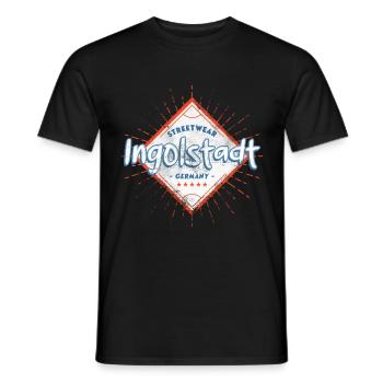 Ingolstadt Deutschland Stadt Skyline Heimat Liebe - Männer T-Shirt - Schwarz - Vorne - AI Model Male 178 light (178cm)
