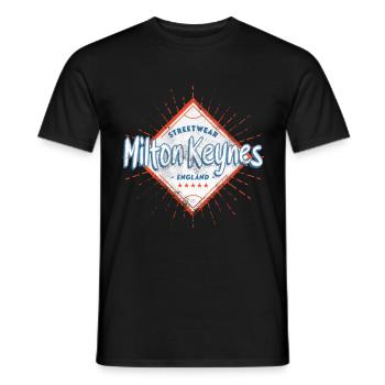 Milton Keynes England UK Stadt Skyline Heimat - Männer T-Shirt - Schwarz - Vorne - AI Model Male 178 light (178cm)
