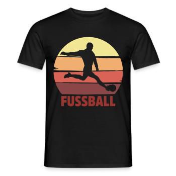 Fußballspieler Geschenk Fußball Fan Fußballer - Männer T-Shirt - Schwarz - Vorne - AI Model Male 178 light (178cm)