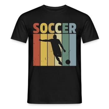 Fußballspieler Geschenk Fußball Fan Fußballer - Männer T-Shirt - Schwarz - Vorne - AI Model Male 178 light (178cm)