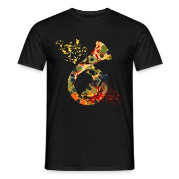 français corne e 41 - T-shirt homme - noir - Devant - AI Model Male 178 light (178cm)