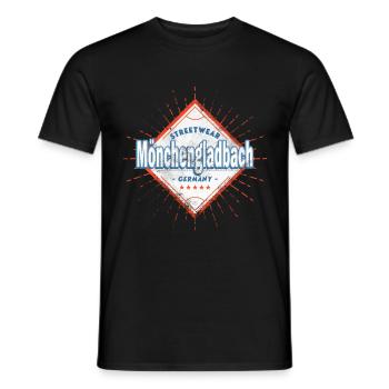 Mönchengladbach Deutschland Stadt Skyline Heimat - Männer T-Shirt - Schwarz - Vorne - AI Model Male 178 light (178cm)