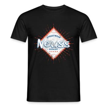 Neuss Deutschland Stadt Skyline Heimat Liebe - Männer T-Shirt - Schwarz - Vorne - AI Model Male 178 light (178cm)