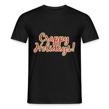 Beschissene Feiertage Lustige Weihnachten - Männer T-Shirt - Schwarz - Vorne - AI Model Male 178 light (178cm)