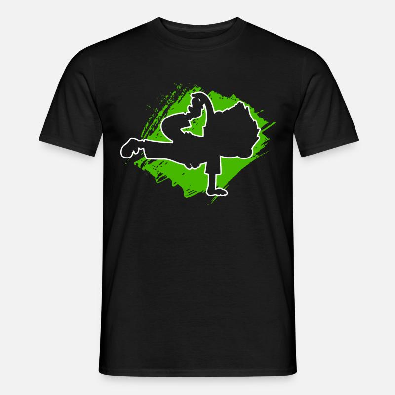 Breakdance Tänzer - Männer T-Shirt - Schwarz