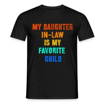 Ma belle-fille est mon enfant préféré - T-shirt homme - noir - Devant - AI Model Male 178 light (178cm)