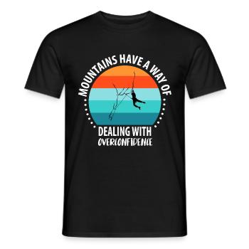 Vintage Bouldern Boulderer Klettern Kletterer - Männer T-Shirt - Schwarz - Vorne - AI Model Male 178 light (178cm)
