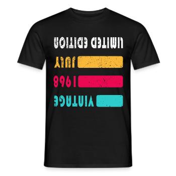 Juli 1968 Jahrestag Juli 1968 Juli - Männer T-Shirt - Schwarz - Vorne - AI Model Male 178 light (178cm)