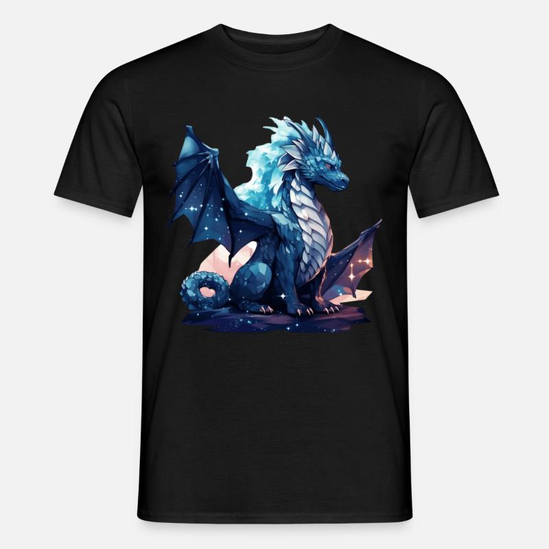 Drache - Männer T-Shirt - Schwarz